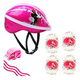 Kit Protetor Infantil Cotoveleira Joelheira Capacete Pulso