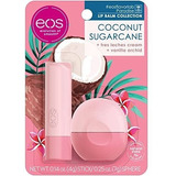 Kit Protetor Labial Lip Balm Eos Coconut Sugarcane Importado