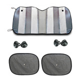 Kit Protetor Solar Automotivo Do Para-brisa E Vidro Lateral