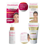Kit Protetor Solar Cicatricure Fps50 Serum Clareador Vit C