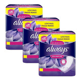 Kit Protetores Diários Always Sem Perfume 40 Un 3 Uni