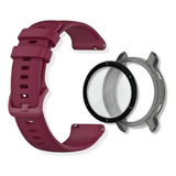 Kit Pulseira + Película 3d + Capa Para Garmin Vivoactive 4
