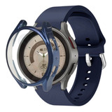 Kit Pulseira Silicone + Capa Tpu Compatível Galaxy Watch5 45