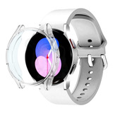 Kit Pulseira Silicone Curva + Capa 360º Para Watch 5 40 44