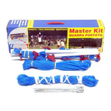 Kit Quadra Vôlei Junior Portátil Com Rede Quadra 5x10m