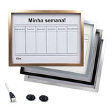 Kit Quadro Lousa Planner Planejador Semanal Organizador Pro