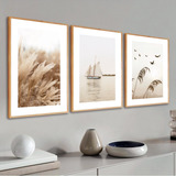 Kit Quadros Decorativos Moldura Sala Quarto Moderno 40x60 