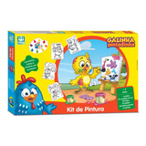 Kit Quadros Pintura Infantil Galinha Pintadinha C/ Cavalete