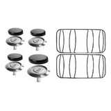 Kit Queimadores + Grelhas Peças Fogão Consul Erva Doce 4 B