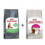 Kit Ração Gatos 400g Digestive Care + Exigent Royal Canin