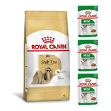 Kit Ração Shih Tzu Adult 2,5kg E 3 Sachês Mini Royal Canin