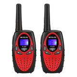 Kit Radio Comunicador Retevis Rt628 Kids Walkie Talkie Cor Vermelho