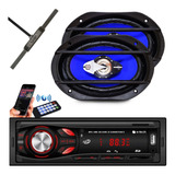 Kit Radio Fm Mp3 Bluetooth + Antena Fm+falante 6x9