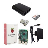 Kit Raspberry Pi3 B, Fonte, Case,