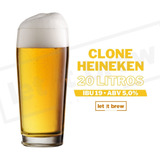 Kit Receita Clone Heineken 20l +tampinhas