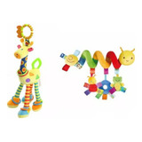 Kit Recêm Nascido Brinquedo Centopeia E Girafa Bebe Meses