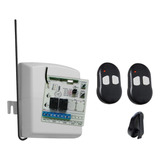 Kit Receptor 433 Mhz + 2 Controles Fix  Alarme Portão Pulso