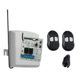 Kit Receptor 433 Mhz + 2 Controles Fix Alarme Portão Pulso