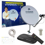 Kit Receptor Digital Tv Vivensis Vx10 Antena Ku Lnbf Fio 15m
