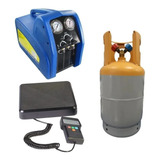 Kit Recolhedora Gas 1hp Bivolt + Tanque + Balanca Aitcool