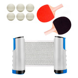 Kit Rede Retrátil Ping Pong Tênis
