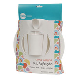 Kit Refeição Alimentação Infantil Branco Premium Resistente