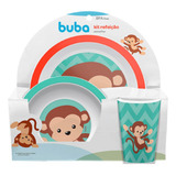Kit Refeição Animal Fun Macaco Buba