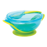 Kit Refeição Com Ventosa Prato Colher Tampa Infantil Buba®