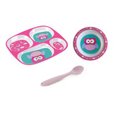 Kit Refeição Infantil Menina 3 Peças Entrega Imediata Oferta