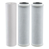 Kit Refil Filtro Cervejaria Artesanal 3 Estagios Tira Cloro Cor Cinza 0