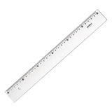 Kit Régua Cristal De 30 Cm Waleu Com 10 Unidades