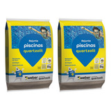 Kit Rejunte Para Piscina Quartzolit Branco 5kg - 2 Unidades 