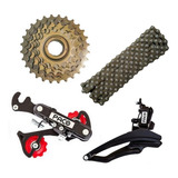 Kit Relação 18 Marchas Cataca Bicicleta Paco Corrente 18v