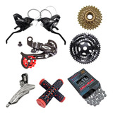 Kit Relação 21 Marchas Bicicleta Completo Rapid Fire