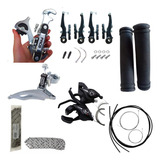 Kit Relação 21 Marchas Bicicleta Rapid Fire + Freio Vbrake