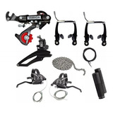 Kit Relação 21 Marchas Bicicleta Rapid Fire + Freio Vbrake