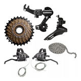 Kit Relação 21 Marchas Bicicleta Shimano Rapid Fire Gta
