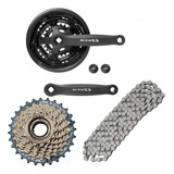 Kit Relação 26/29 21v Pedivela+catraca 7v+corrente Barato 