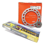 Kit Relação C/ Retentor Honda Nxr Bros160/ Xre 190 Vaz+kmc