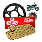 Kit Relação Cg 150 160 Fan Titan Start Mix Com Retentor Gold