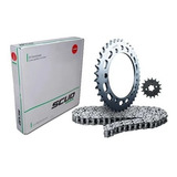 Kit Relação Com Retentor Bros 160 150 Xre 190 Aço 1045 Scud