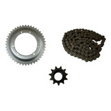 Kit Relação Coroa 44 Dentes Corrente Pinhão Moby E Bikelete