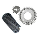 Kit Relação Coroa Corrente Pinhão C100 Biz 98 05 Gjb 2