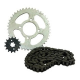 Kit Relação Coroa Corrente Pinhão Suzuki Gsr 150 Vaz