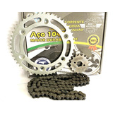 Kit Relação Honda Nxr Bros 150 03/14 - Aço 1045 S/retentor 