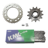 Kit Relação Kmc Moto Yamaha Tenere 250 40/13 Aço 1045