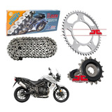 Kit Relação Tiger 800 Corrente Cz Chains Dzx + Jt Sprockets