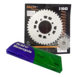 Kit Relação Tração Intruder 250 Maxx/ Kmc Aço 1045 + Brinde