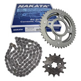 Kit Relação Transmissão Cg 125 Titan Es 2004 Nakata