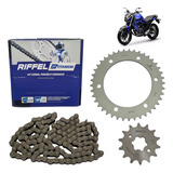 Kit Relação Transmissão Fz15 2023 E 2024 Aço 1045 Riffel
